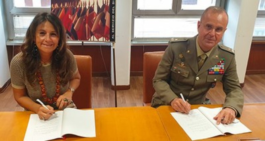 La firma del protocollo Ministero della Difesa-Enea