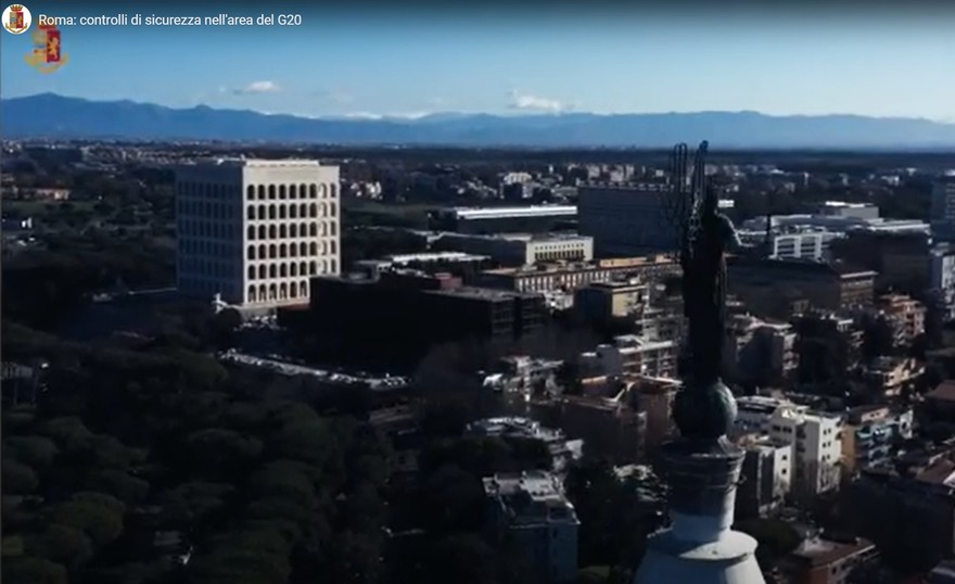 Roma, dispositivo di sicurezza G20