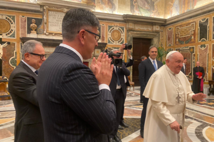 CNA all'incontro con Papa Francesco