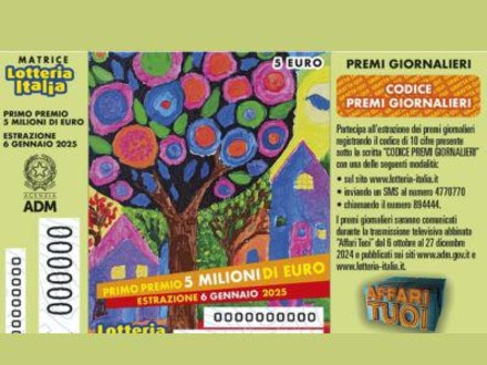 Gli italiani tentano la fortuna, impennata della Lotteria Italia