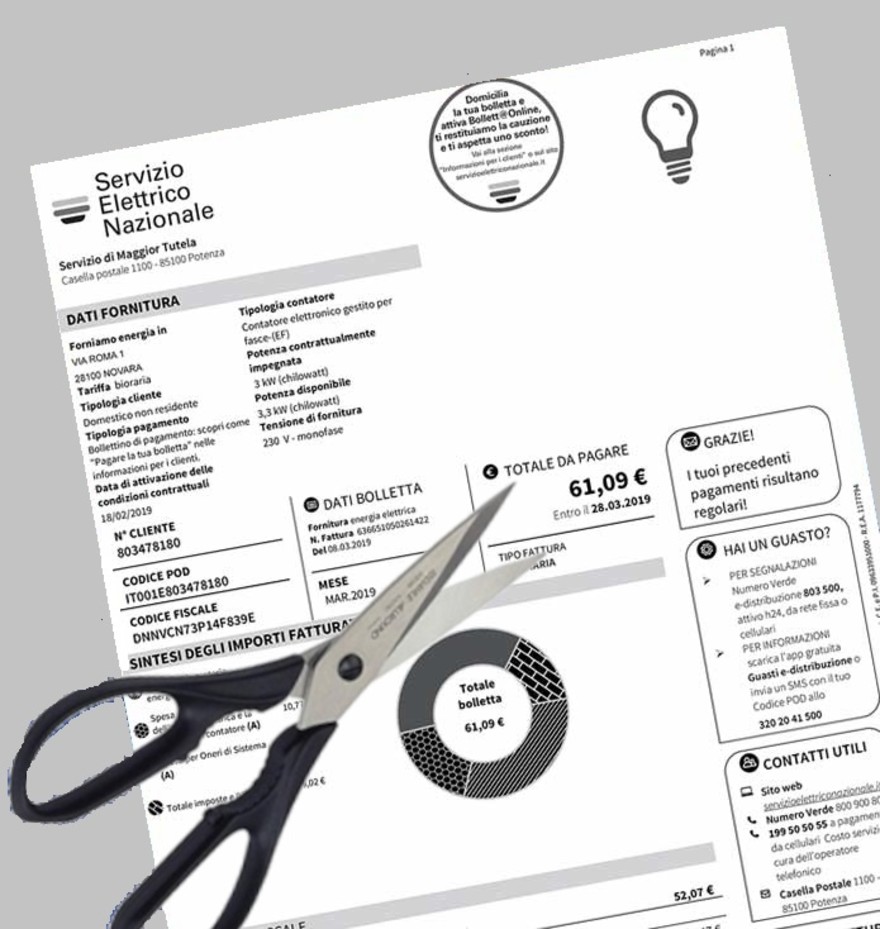 Taglio della bolletta
